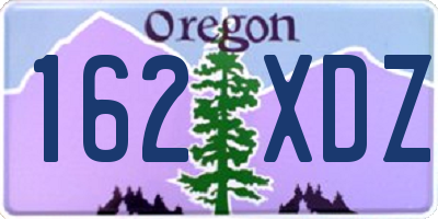 OR license plate 162XDZ