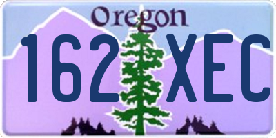 OR license plate 162XEC