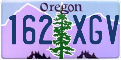 OR license plate 162XGV