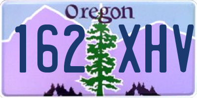 OR license plate 162XHV