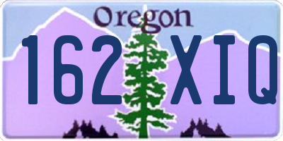 OR license plate 162XIQ