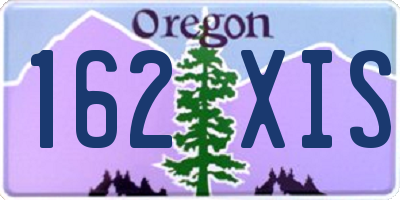 OR license plate 162XIS