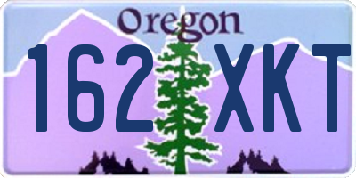 OR license plate 162XKT