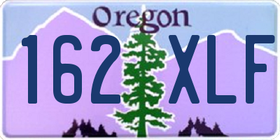 OR license plate 162XLF