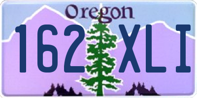 OR license plate 162XLI