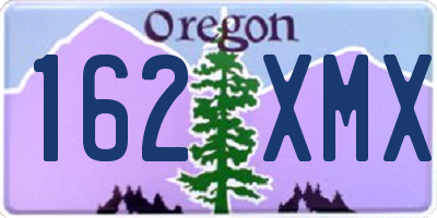 OR license plate 162XMX