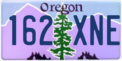 OR license plate 162XNE