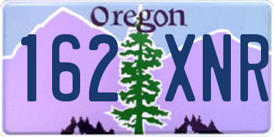 OR license plate 162XNR