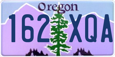 OR license plate 162XQA