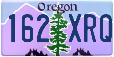 OR license plate 162XRQ
