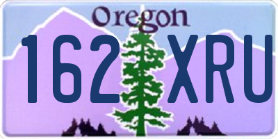 OR license plate 162XRU