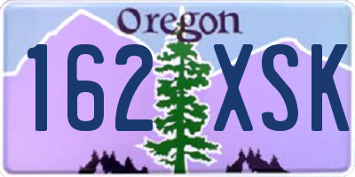 OR license plate 162XSK