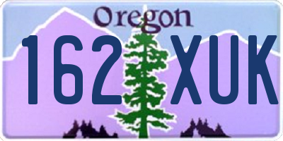 OR license plate 162XUK