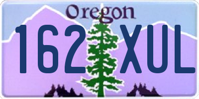 OR license plate 162XUL