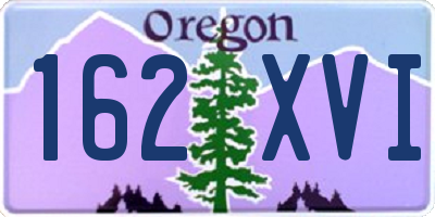 OR license plate 162XVI