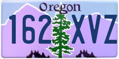 OR license plate 162XVZ