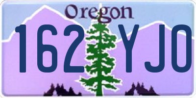 OR license plate 162YJO