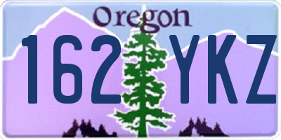 OR license plate 162YKZ