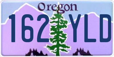 OR license plate 162YLD