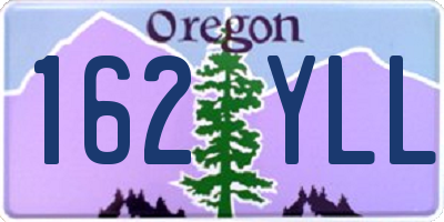 OR license plate 162YLL