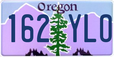 OR license plate 162YLO