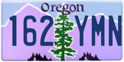 OR license plate 162YMN