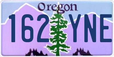 OR license plate 162YNE