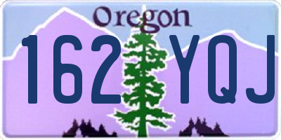 OR license plate 162YQJ
