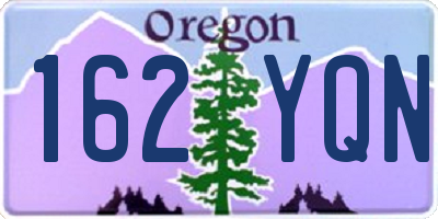 OR license plate 162YQN