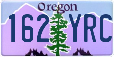 OR license plate 162YRC