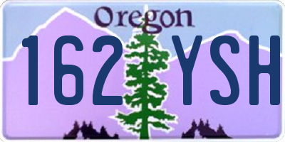 OR license plate 162YSH