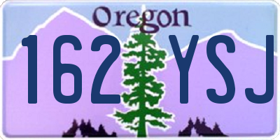 OR license plate 162YSJ