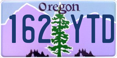 OR license plate 162YTD