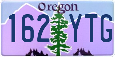 OR license plate 162YTG