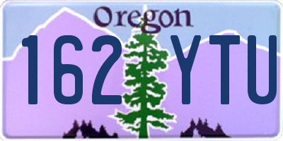 OR license plate 162YTU