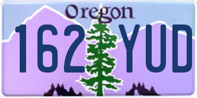 OR license plate 162YUD