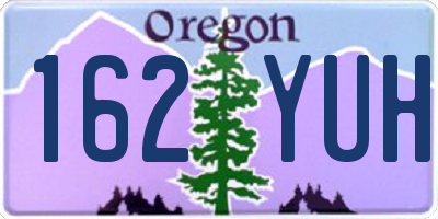 OR license plate 162YUH
