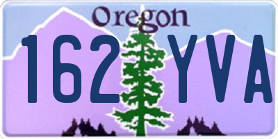 OR license plate 162YVA