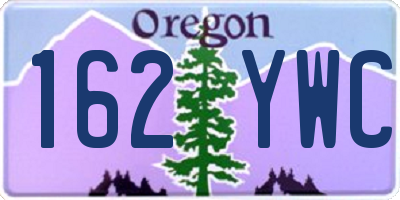 OR license plate 162YWC