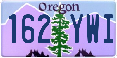 OR license plate 162YWI