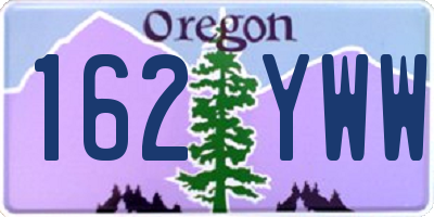 OR license plate 162YWW