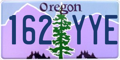 OR license plate 162YYE