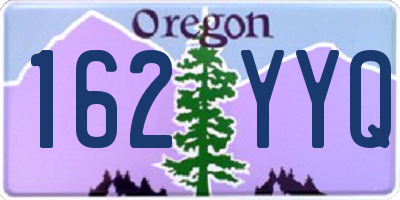 OR license plate 162YYQ