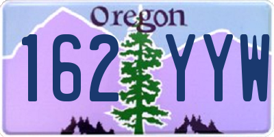 OR license plate 162YYW
