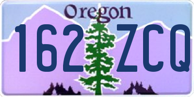 OR license plate 162ZCQ