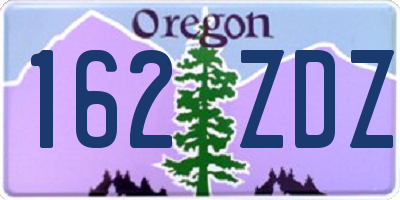 OR license plate 162ZDZ