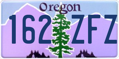 OR license plate 162ZFZ