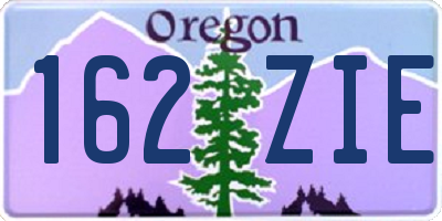 OR license plate 162ZIE