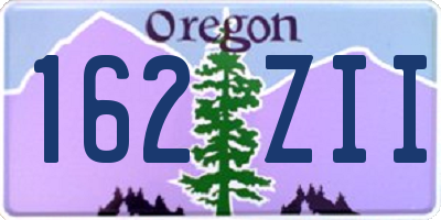 OR license plate 162ZII