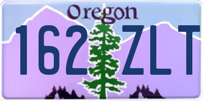 OR license plate 162ZLT